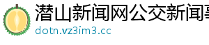 潜山新闻网公交新闻事件
